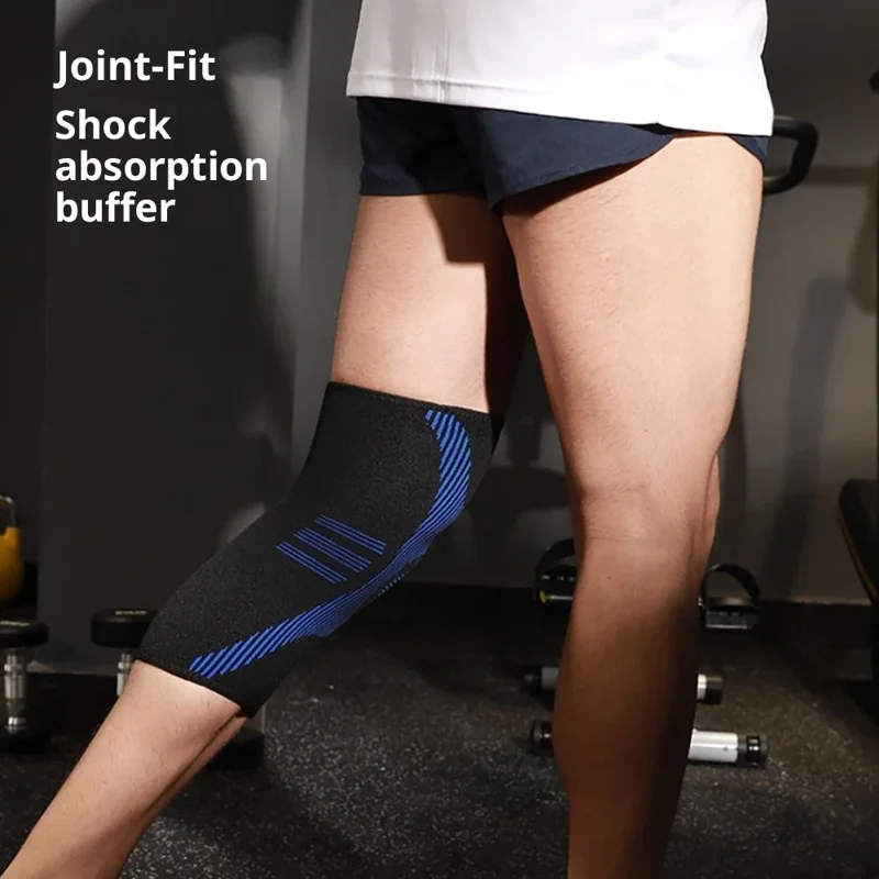 VBOSI 4777V 1Pc M Size 3D Knit Knee Brace for 30-40cm Patella Thickened Wear Resistant Compression Patella Support - Grey