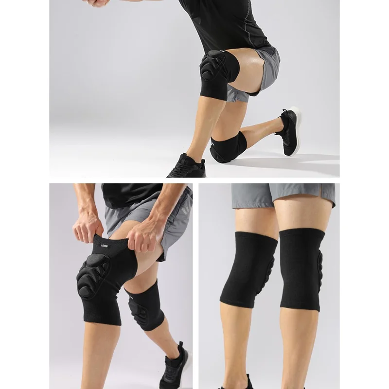 VBOSI 1977V 1 Pair M Size 360° Surround Knee Support Pad for 35-45cm Patella High Density Warm Knee Guard - Blue