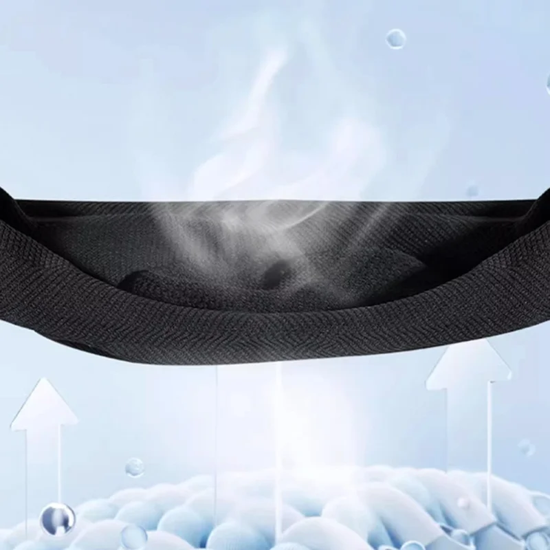 VBOSI 1977V 1 Paire L Taille Genouillère de Soutien Enveloppante à 360° pour Rotule de 45-55cm Garde-Genoux Haute Densité Chaud - Noir