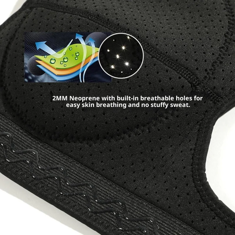 VBOSI 9538V 1 Paire Genouillères L Taille Mousse EVA Épaissie pour Genoux de 40 à 50 cm Protège-Jambes Résistants aux Chocs Réglables - Noir