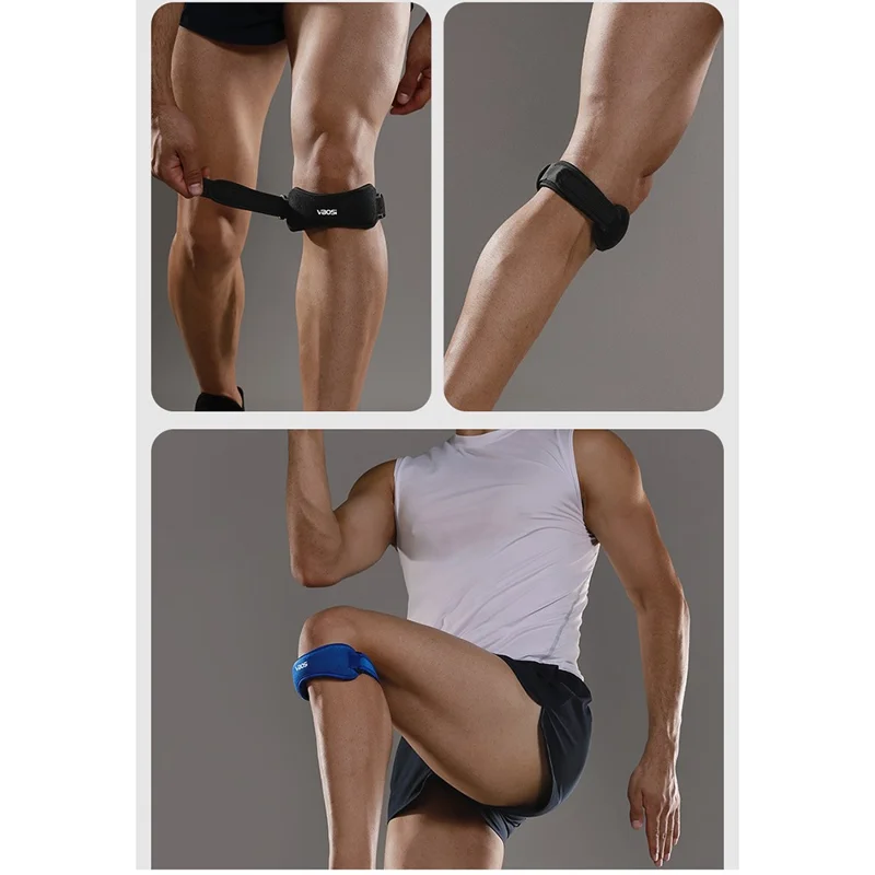 VBOSI 0438V 1Pc One Size Fits All Patella Strap Knee Brace Sports Protective Gear Patella Joint Support Shock Absorbing - Beige