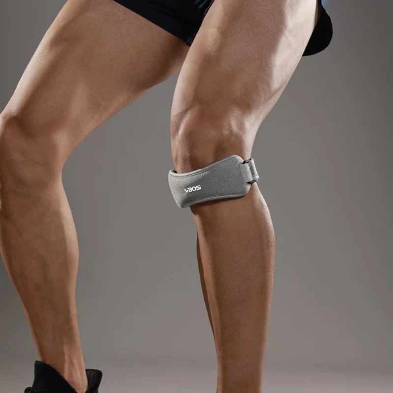 VBOSI 0438V 1Pc One Size Fits All Patella Strap Knee Brace Sports Protective Gear Patella Joint Support Shock Absorbing - Beige