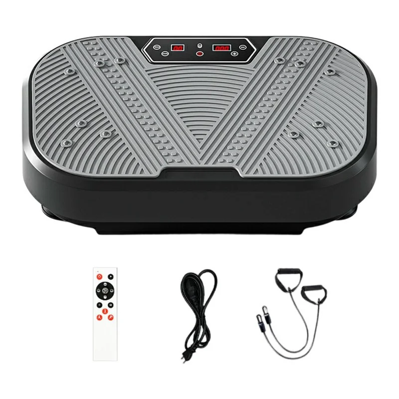 SZJ-04 Vibration Plate Machine Home Body Shaping Fat Burning Exercise Fitness Equipment EU Plug - Grey