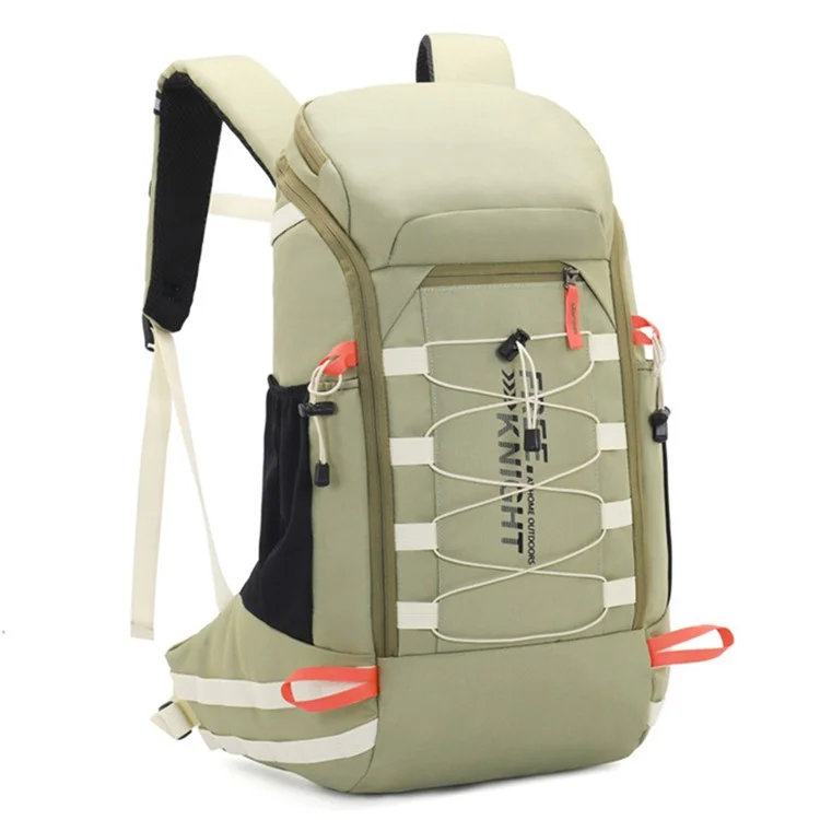 FREE KNIGHT FK0398 40L Mochila de Viagem ao Ar Livre para Escalada e Caminhada em Tecido Oxford - Verde Claro