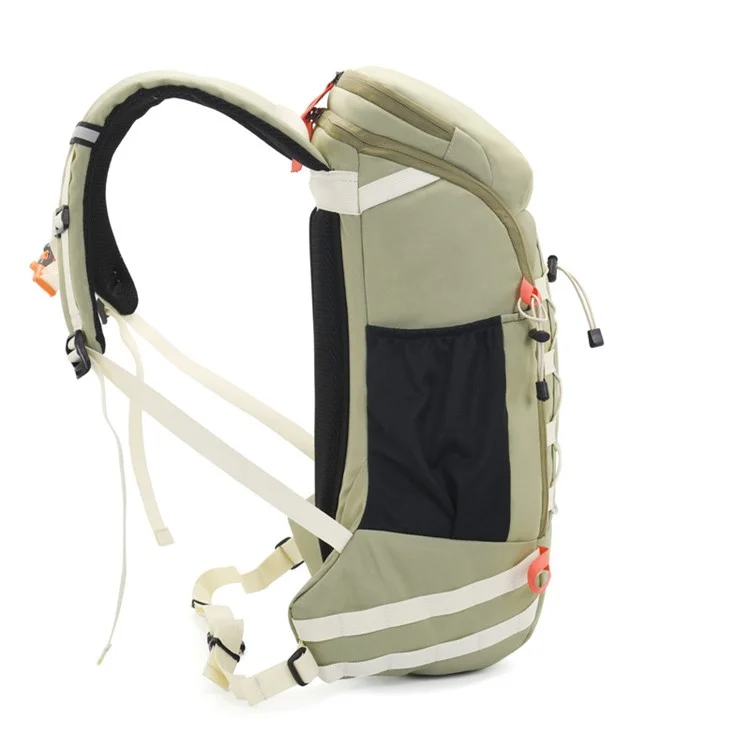 FREE KNIGHT FK0398 40L Mochila de Viagem ao Ar Livre para Escalada e Caminhada em Tecido Oxford - Verde Claro