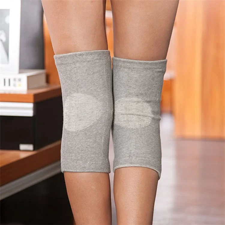 1Pc Breathable Knee Sleeve Elastic Bamboo Charcoal Knee Brace Support Pad Cover Knee Protector - S