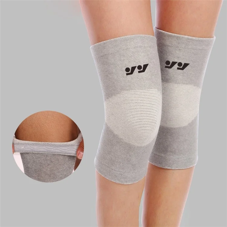 1Pc Breathable Knee Sleeve Elastic Bamboo Charcoal Knee Brace Support Pad Cover Knee Protector - S