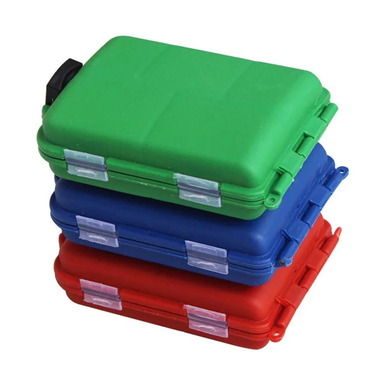 10 Compartments Fishing Lure Box Bait Storage Case Fishing Tackle Storage Tray Hooks Organizer - Black