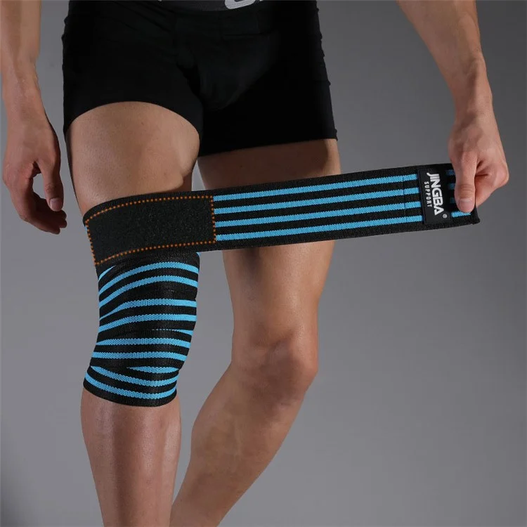 JINGBA SUPPORT 8324C Sports Knee Brace Knee Compression Sleeve Elastic Nylon + Spandex Knee Protection Cover for Deep Squat - Orange