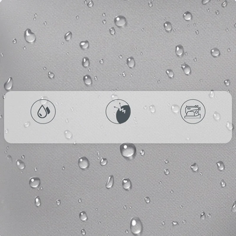 OUTWALK Großer Reise-Nylon-Wasserdichter Herren-Rucksack Laptop-Kleidung-Aufbewahrungstasche mit Doppelschultertragegurt - Hellgrau