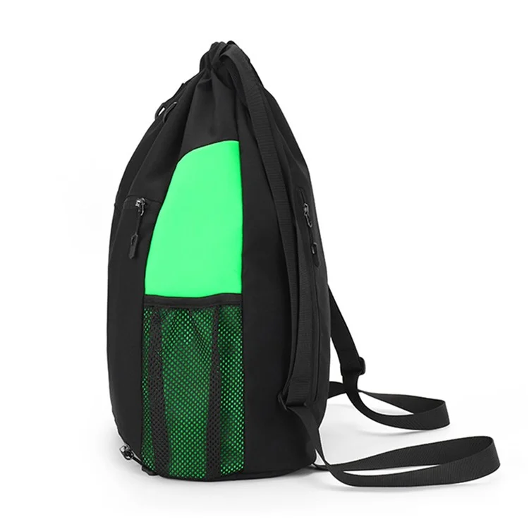 TAIDING Z16 Mochila con cordón de nailon Baloncesto Bolsa de almacenamiento Hombros Bolsa de cuerdas Mochila con cordón - Verde
