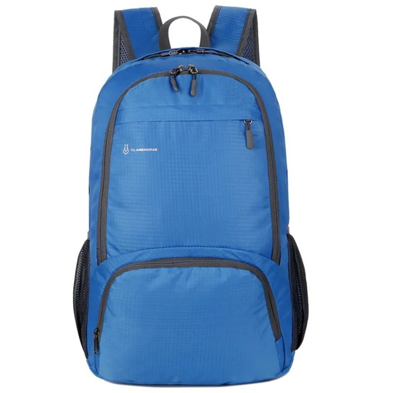 FLAMEHORSE k66 Mochila Impermeable de Tela Oxford Casual de Viaje Deportiva Plegable - Azul