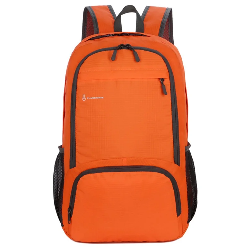 FLAMEHORSE k66 Waterproof Oxford Cloth Backpack Casual Travel Sports Foldable Shoulder Bag - Orange