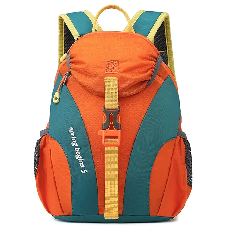 TAIDING 8225 Kids Teens Backpack Travel School Rucksack Nylon+Polyester Shoulder Bag, Size S - Orange