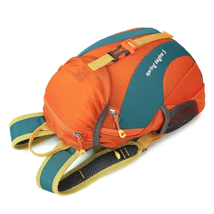 TAIDING 8225 Mochila para Niños y Adolescentes, Mochila de Viaje Escolar Rucksack de Nylon+Poliéster, Bolso de Hombro, Tamaño S - Naranja