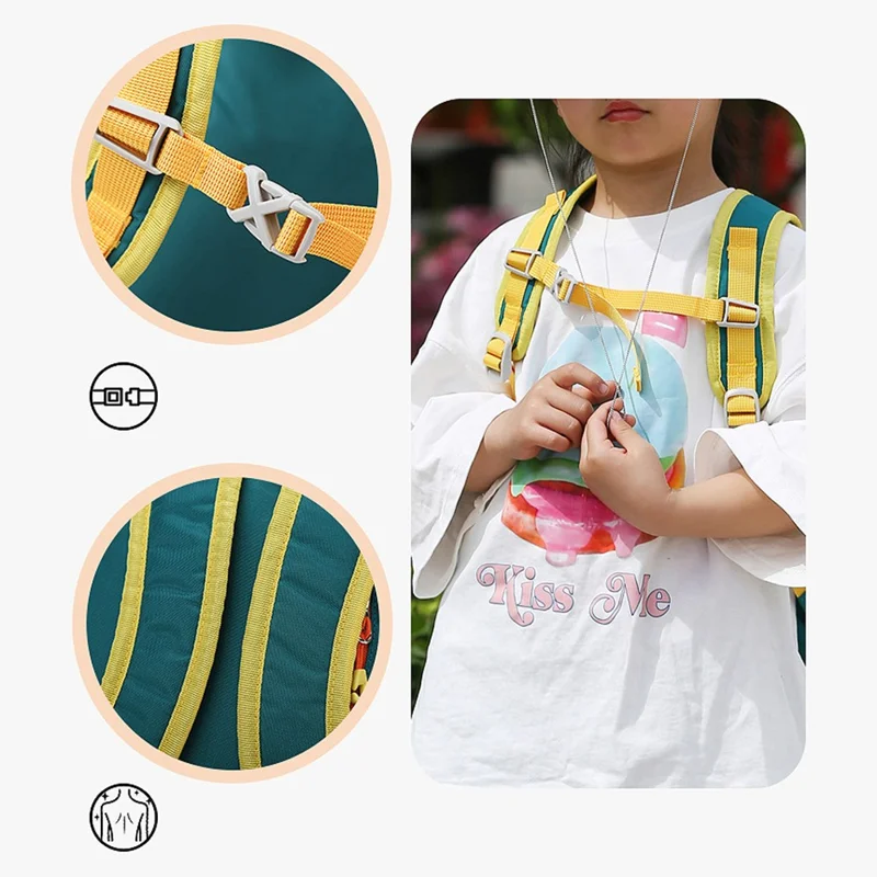 TAIDING 8225 Kinder- en tienerrugzak Reis- en schoolrugzak Nylon+Polyester schoudertas, maat S - Zwart