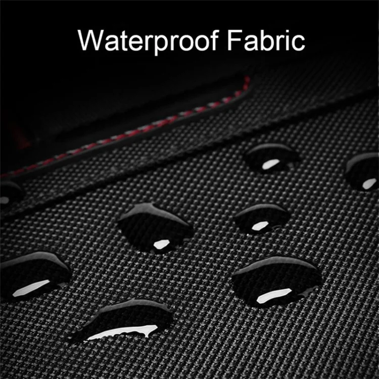 2070 Oxford Cloth+Polyester Waterproof Backpack Hiking Trekking Rucksack with USB Charging Port - Black