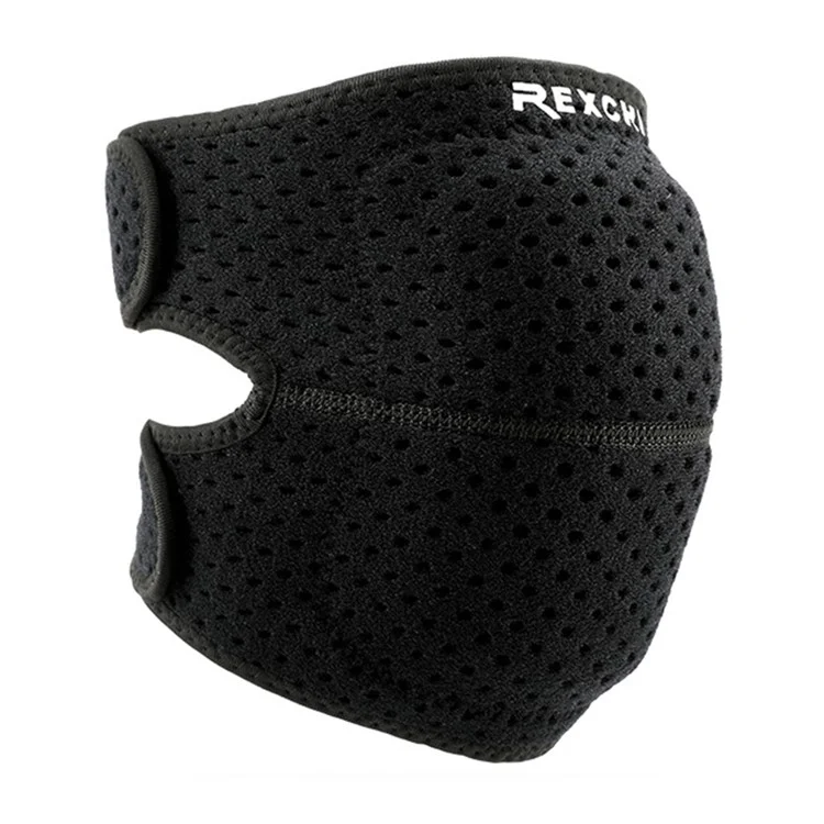 Rexchi Hx08 1pc Hombres Mujeres Sports Rodilla de Rodilla Respirable Manga de Rodilla - Negro / S