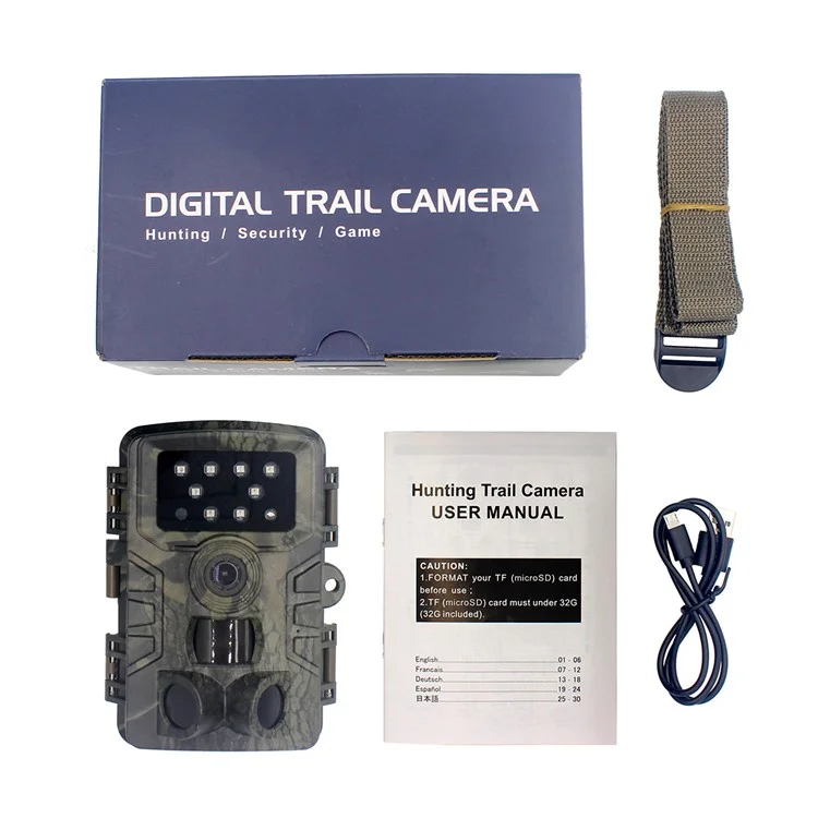 PR700 Hunting Trail Kamera 36MP 1080p 30fps Wasserdichte Scouting Cam