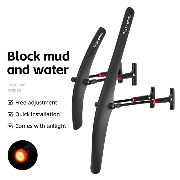 Westbimal YP0714030 Road Bike Front Kotflügel PP Schnellfreisetzung Fahrradmotivierung