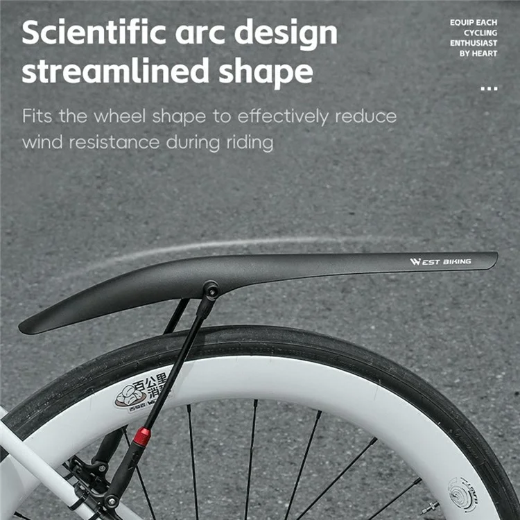 Westbimal YP0714030 Road Bike Front Kotflügel PP Schnellfreisetzung Fahrradmotivierung