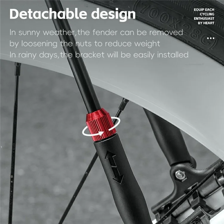 Westbimal YP0714030 Road Bike Front Kotflügel PP Schnellfreisetzung Fahrradmotivierung