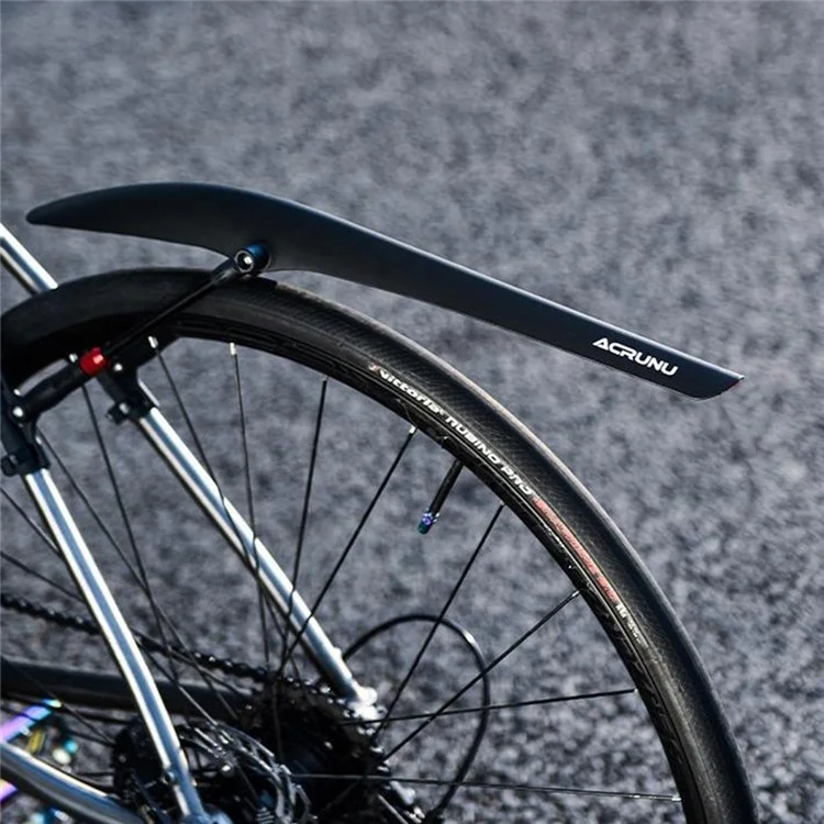 ACRUNU Bicycle Front Fender Adjustable Road Bike Mudguard with Aluminum Alloy Support Rod