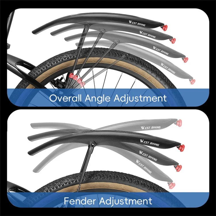 Западный Велосипед YP0714029 Ficycle Fender с Задним Фонарем Для 26-29-дюймового Горный Велосипед