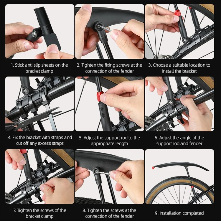 Западный Велосипед YP0714029 Ficycle Fender с Задним Фонарем Для 26-29-дюймового Горный Велосипед