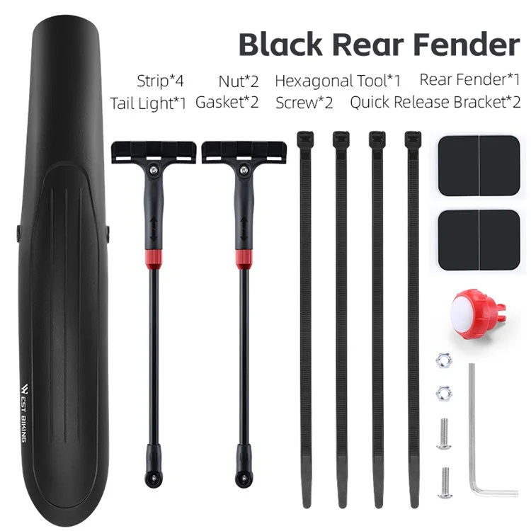 Западный Велосипед YP0714029 Ficycle Fender с Задним Фонарем Для 26-29-дюймового Горный Велосипед