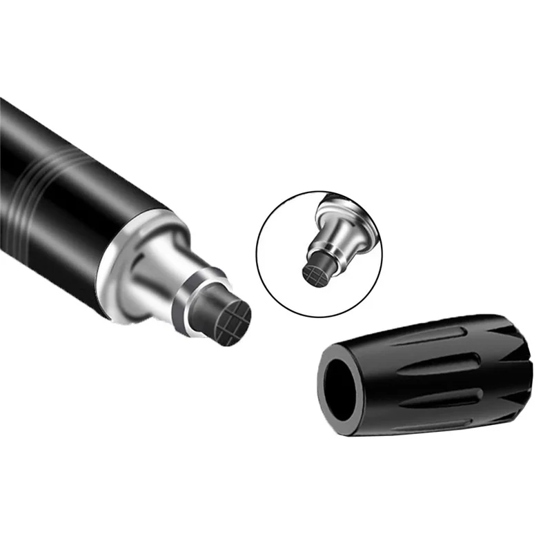 135cm Extendable 3-Section Hiking Stick for Mountain Climbing Foldable Trekking Pole - Black