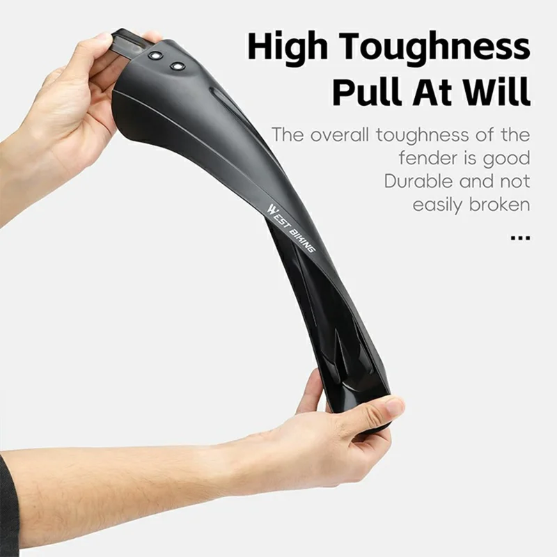 WEST BIKING YP0714034 For 20 22 24 Inch Bicycle Mudguard Mountain Bike Front + Rear Rain Fenders