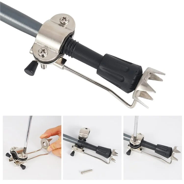 Crampon anti-dérapant en acier inoxydable pour bâton de randonnée, pointe de canne fixe pour l'hiver AL632453105065
