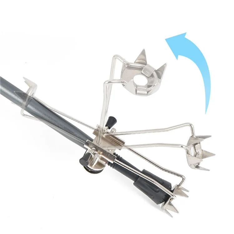 Crampon anti-dérapant en acier inoxydable pour bâton de randonnée, pointe de canne fixe pour l'hiver AL632453105065