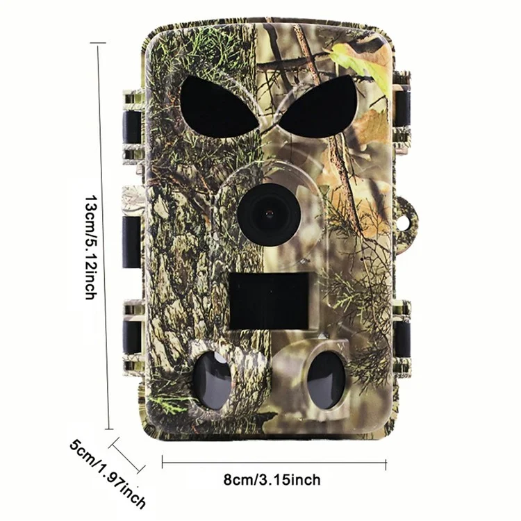PR8000 Caméra de Chasse Extérieure 8K WiFi 60MP Ultra HD Vision Nocturne Pistage Animalier Caméra Compact de Poche