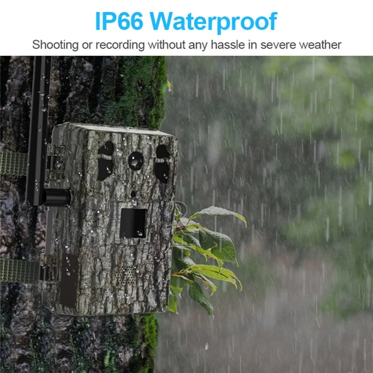 H6 PIR Motion Detection Waterproof Hunting Camera Remote Viewing Night Vision Trail Cam (European Version) - Dark Green