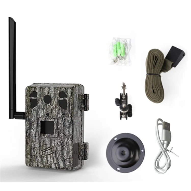 H6 PIR Motion Detection Waterproof Hunting Camera Remote Viewing Night Vision Trail Cam (European Version) - Dark Green