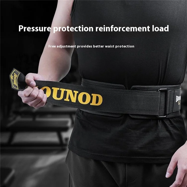 GOUNOD HY021 Ceinture de Musculation Support Lombaire pour Haltérophilie Squat Soulevé de Terre - Noir S