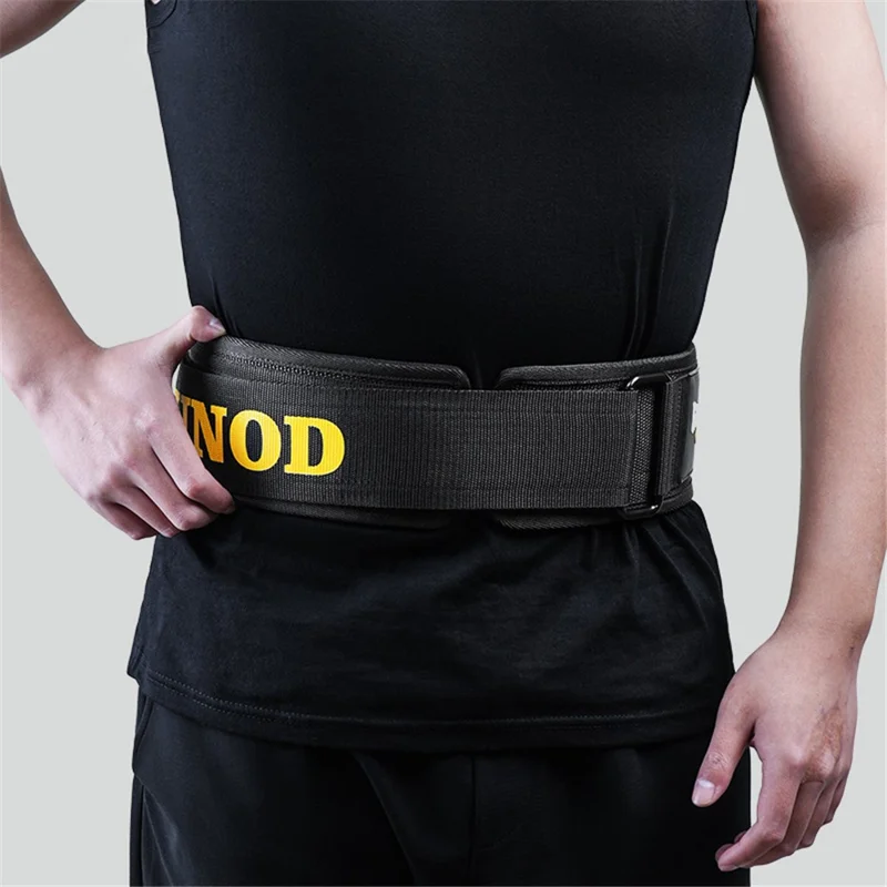 GOUNOD HY021 Weight Lifting Belt Powerlifting Back Support Squat Deadlift Lumbar Brace - Black XL