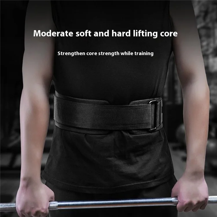 GOUNOD HY022 Ceinture de levage de poids Squat Soulevé de terre Support dorsal Équipement de musculation - Noir / S