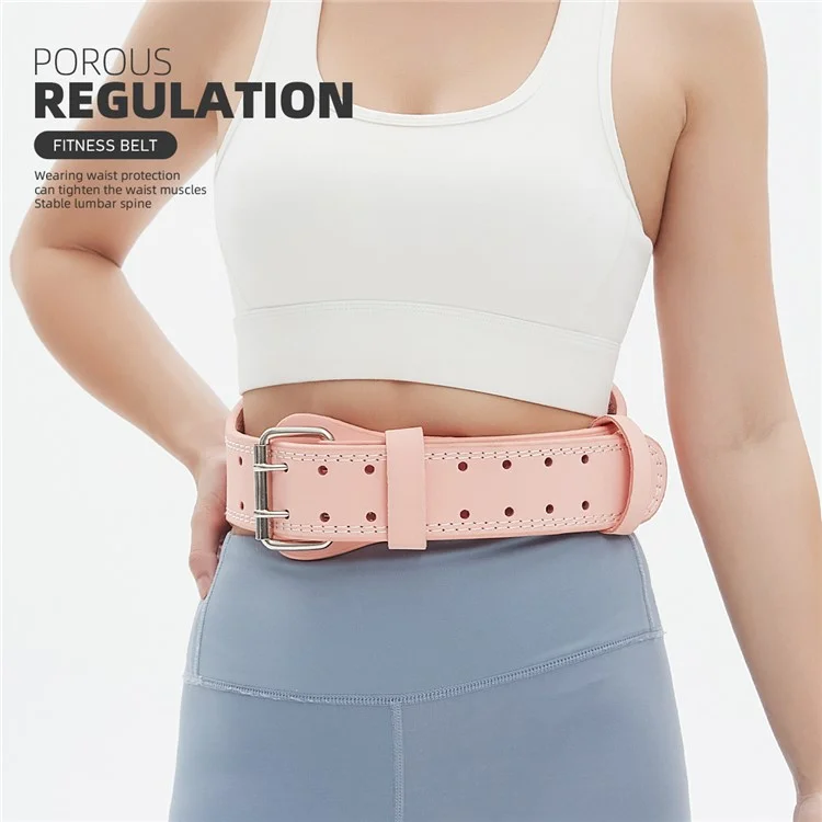 GOUNOD HY036 Ceinture de musculation en cuir PU mat - Support lombaire pour Squat, Deadlift et Powerlifting, Taille S - Marron