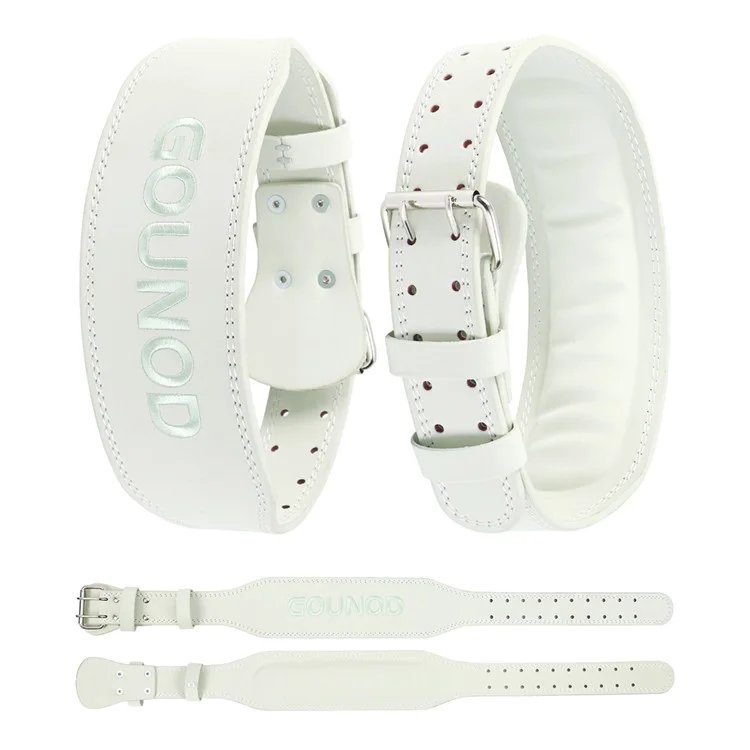 Ceinture de musculation GOUNOD HY036 en cuir PU mat - Support lombaire pour squat, soulevé de terre et powerlifting, Taille M - Vert
