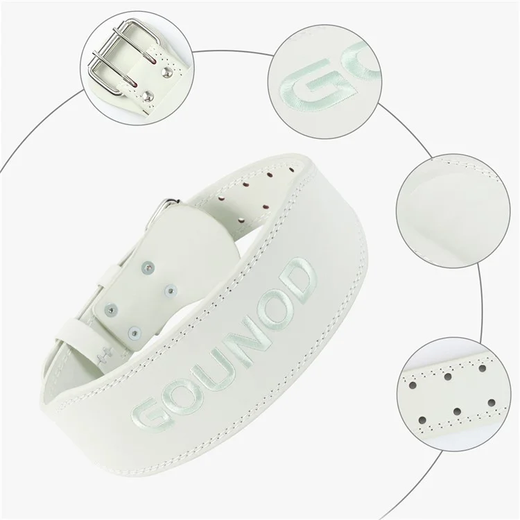 Ceinture de musculation GOUNOD HY036 en cuir PU mat - Support lombaire pour squat, soulevé de terre et powerlifting, Taille M - Vert