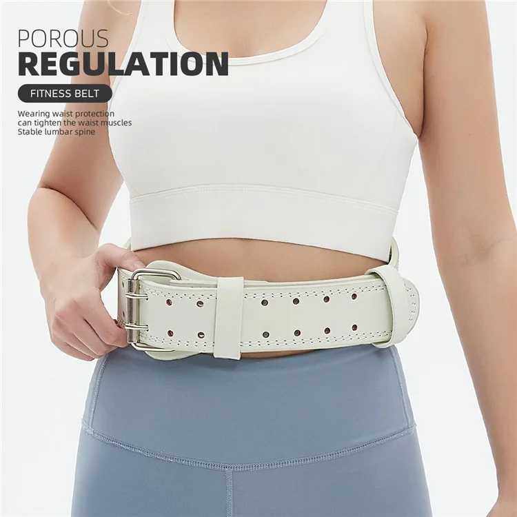 Ceinture de musculation GOUNOD HY036 en cuir PU mat - Support lombaire pour squat, soulevé de terre et powerlifting, Taille M - Vert