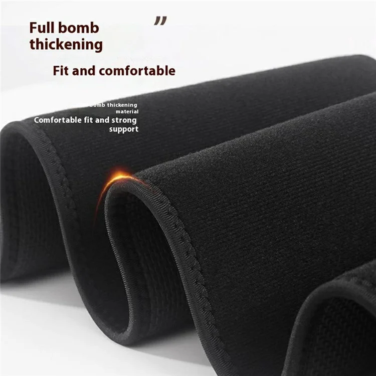 GOUNOD HY007 Cinto de Cintura Ajustável Faixa de Suor Suporte de Treinador Abdominal para Fitness - Preto M
