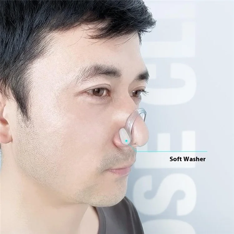 Pour Enfants Adultes Clip Nasal de Sécurité Anti-Étouffement Design 3D pour Entraînement en Piscine avec Boîte de Rangement - Bleu