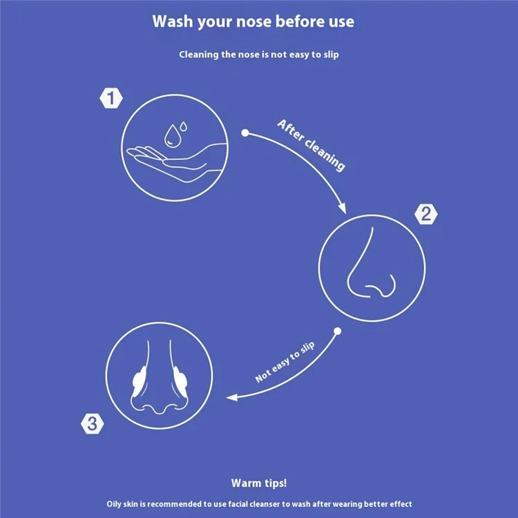 Pour Enfants Adultes Clip Nasal de Sécurité Anti-Étouffement Design 3D pour Entraînement en Piscine avec Boîte de Rangement - Bleu