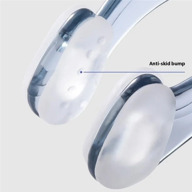 Pour Enfants Adultes Clip Nasal de Sécurité Anti-Étouffement Design 3D pour Entraînement en Piscine avec Boîte de Rangement - Bleu