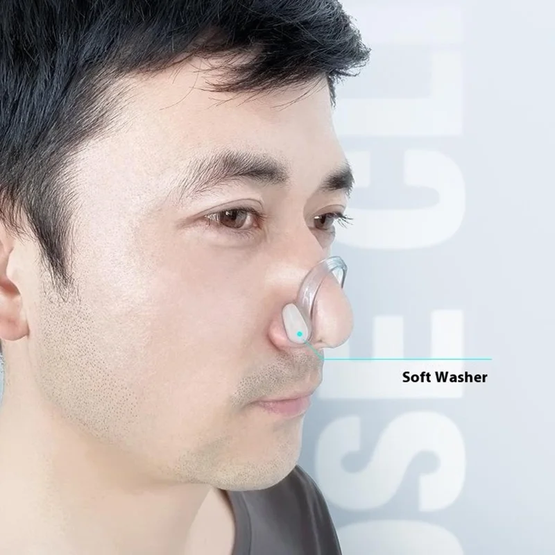 3D Particle Design Professional Anti Choke Swimming Pool Training Nose Clip for Adult Children - Black