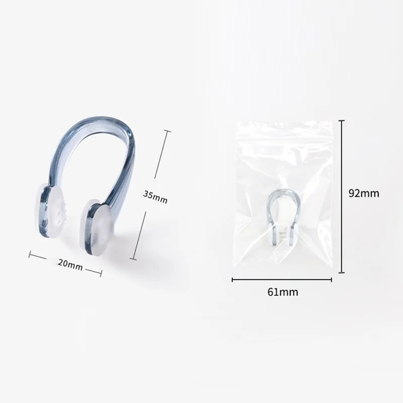 3D Particle Design Professional Anti Choke Swimming Pool Training Nose Clip for Adult Children - Black